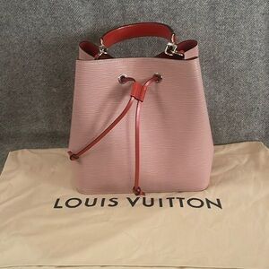 Louis Vuitton Epi Neonoe Rose Ballerine Orange